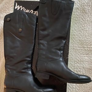 Sam Edelman blk knee-high boots 7